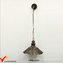 Industrial Antique Style Lid Shade Indoor One Light Pendant